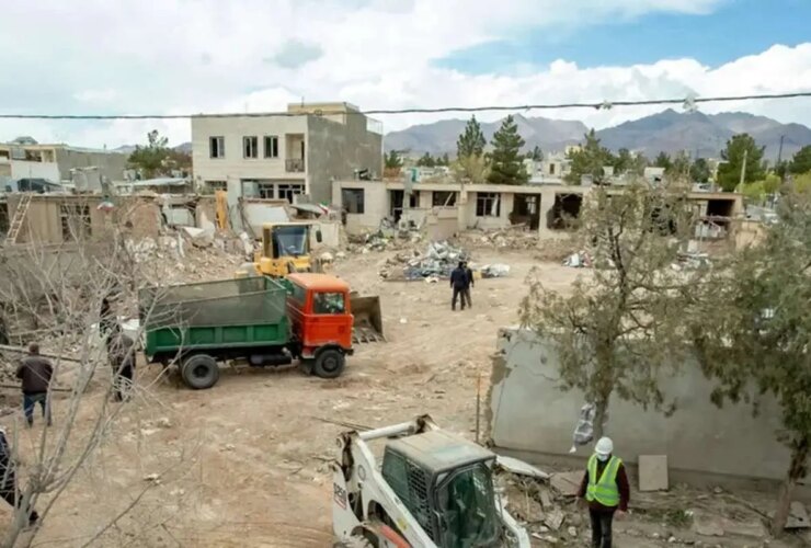 (عکس) جزئیات خسارات حمله به شهرک های استان مرکزی