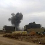 حمله هوایی به مقر الحشد الشعبی در موصل عراق