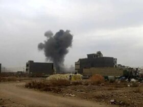 حمله هوایی به مقر الحشد الشعبی در موصل عراق