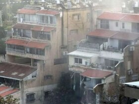 تصاویر خانه ای در حیفا پس از حمله موشکی ایران