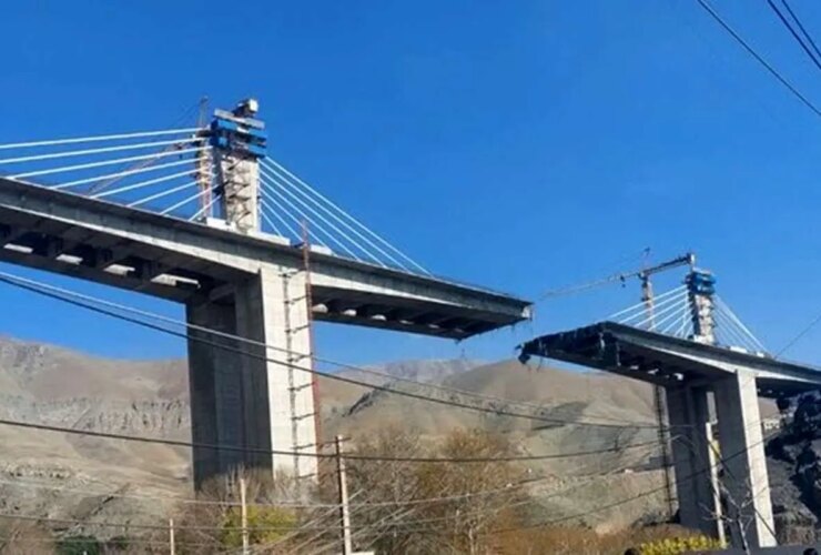 بررسی فنی ستون های پل کرج