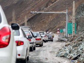 ترافیک در جاده چالوس و هراز سنگین است