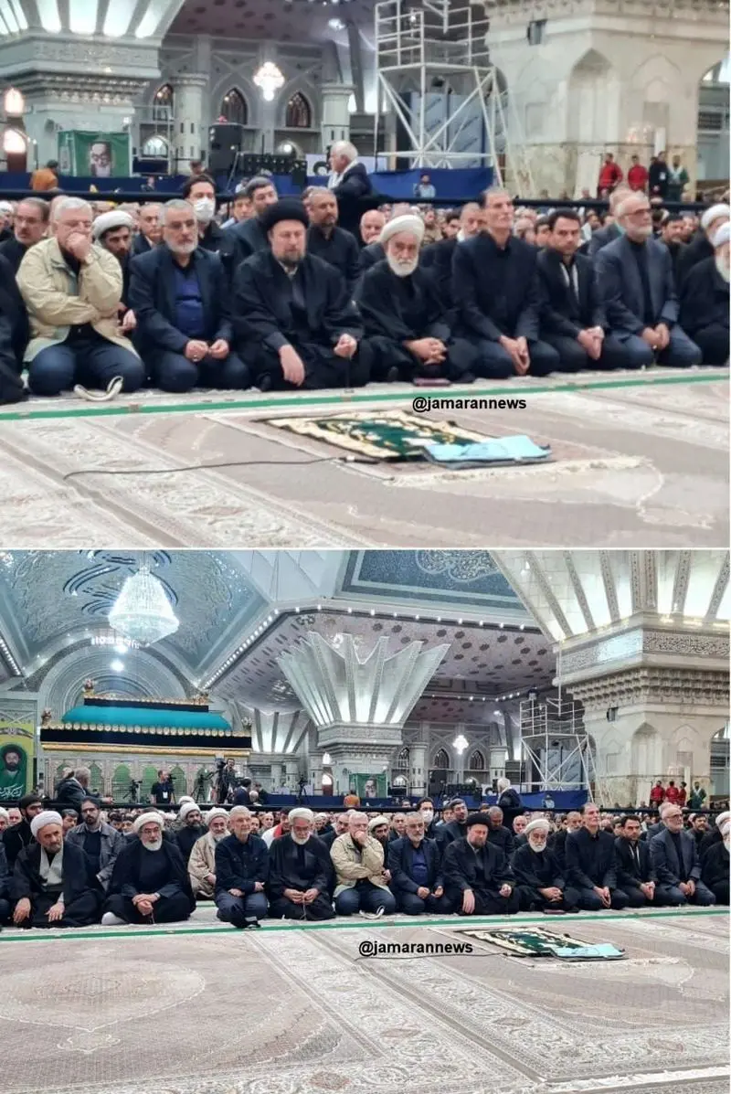 تصویری از سید حسن خمینی در مرقد امام خمینی 5 حسن خمینی