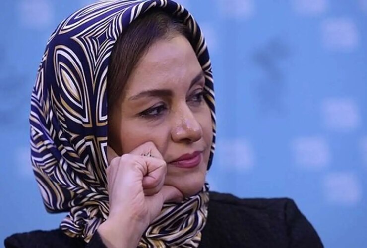 مریلا زارعی در اجتماع مردم در میدان تجریش