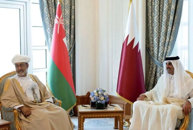رایزنی بین سلطان عمان و امیر قطر در مورد امنیت دریایی