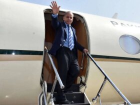 شهباز با همراهی رزمندگان قطری از شریف استقبال کرد