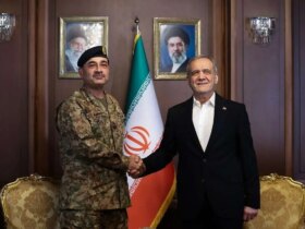 دیدار مسعود بیزیکیان با فرمانده ارتش پاکستان