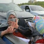 عکس های مردم لبنان در حال بازگشت به خانه