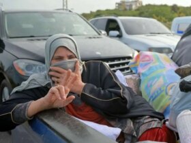 عکس های مردم لبنان در حال بازگشت به خانه