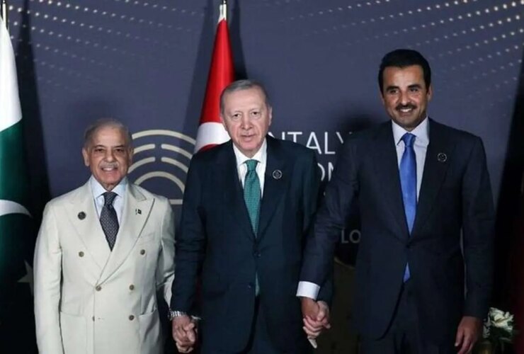 نشست سه جانبه سران قطر، ترکیه و پاکستان در آنتالیا