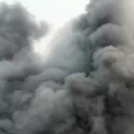 آتش سوزی شدید در پارکینگ بزرگترین خودروساز برقی