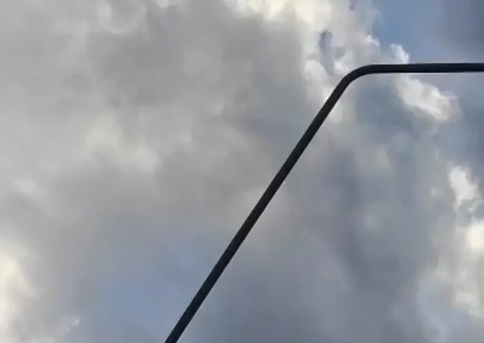 آسمان شمال اسرائیل پس از حمله موشکی ایران