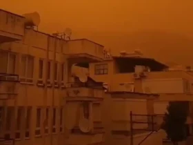 ابرهای غبار آفریقایی جنوب ترکیه را پوشانده است