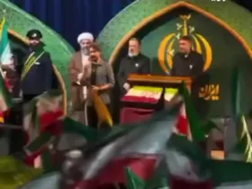 اجرای مصطفی راغب در راهپیمایی ها