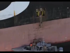 اولین تصاویر از توقیف کشتی های سپاه پاسداران در تنگه هرمز