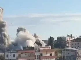 تصاویری از حمله هوایی به جنوب لبنان