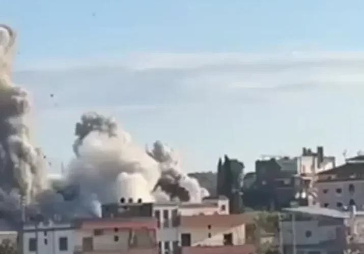 تصاویری از حمله هوایی به جنوب لبنان