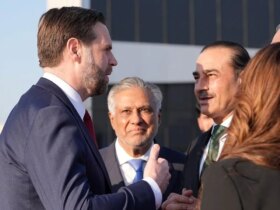 تصاویری از خروج جی دی ونس معاون رئیس جمهور ترامپ از اسلام آباد
