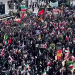 تصاویری از شرکت کنندگان در مراسم چهلمین شهادت رهبر انقلاب