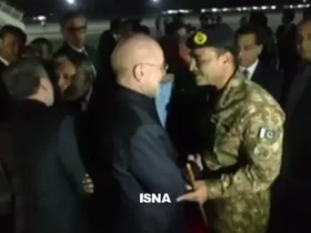 تصاویری از ورود هیئت ایرانی به سرپرستی گالیباف به اسلام آباد