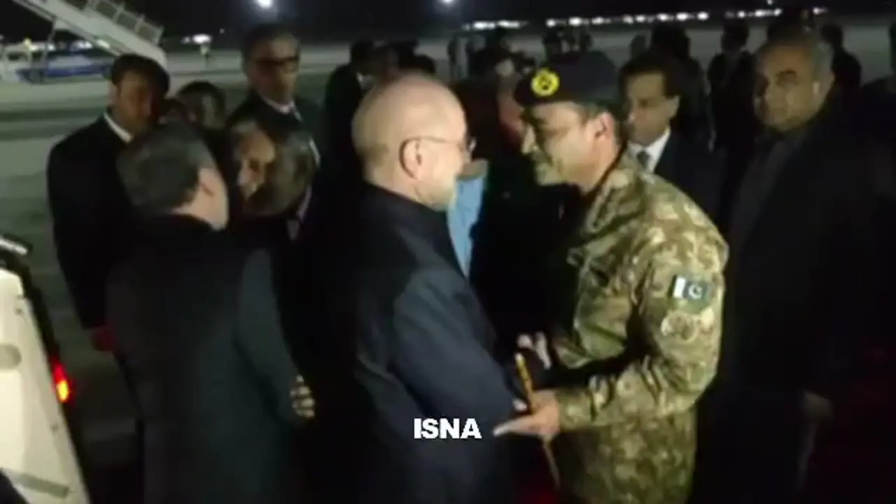 تصاویری از ورود هیئت ایرانی به سرپرستی گالیباف به اسلام آباد