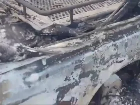 حمله مستقیم به خودروی هلال احمر در فارس