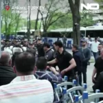 درگیری معدنچیان و پلیس ترکیه