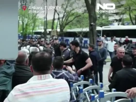 درگیری معدنچیان و پلیس ترکیه