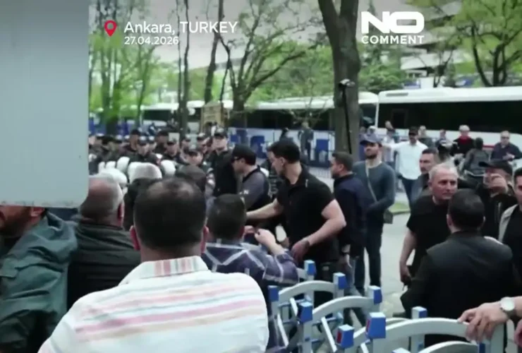 درگیری معدنچیان و پلیس ترکیه