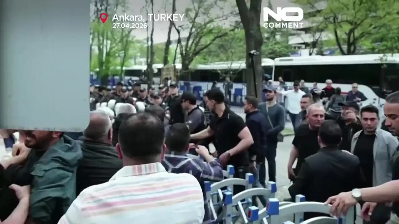 درگیری معدنچیان و پلیس ترکیه