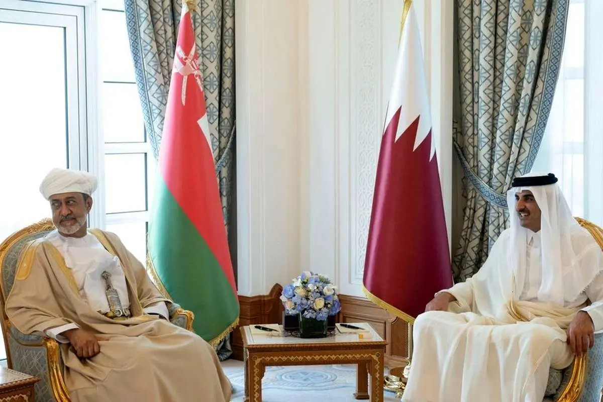 رایزنی بین سلطان عمان و امیر قطر در مورد امنیت دریایی