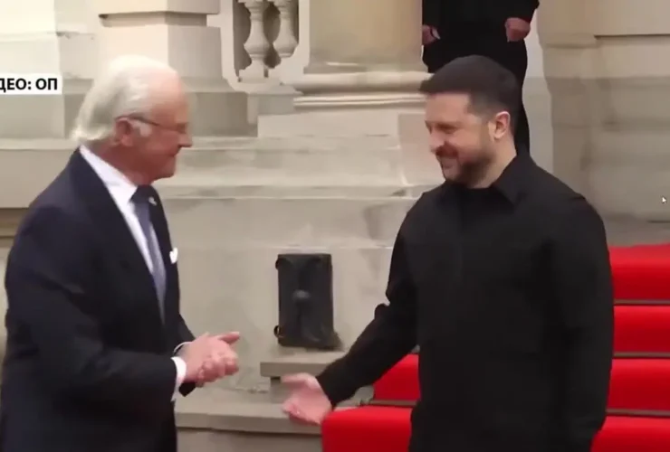 رفتار سرد پادشاه سوئد با زلنسکی