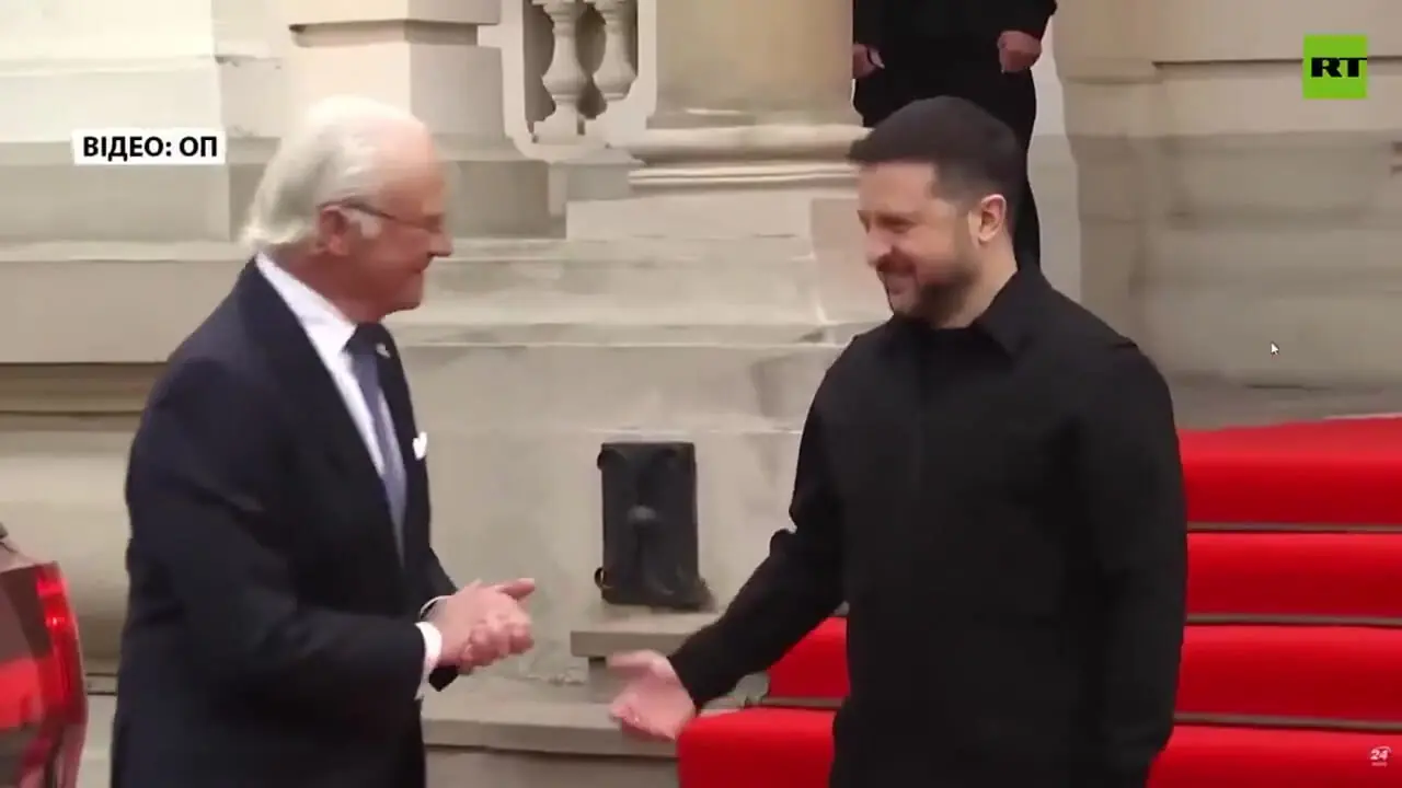 رفتار سرد پادشاه سوئد با زلنسکی