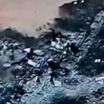 فیلم هوایی از محل سقوط هواپیمای آمریکایی در اصفهان