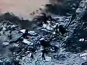 فیلم هوایی از محل سقوط هواپیمای آمریکایی در اصفهان