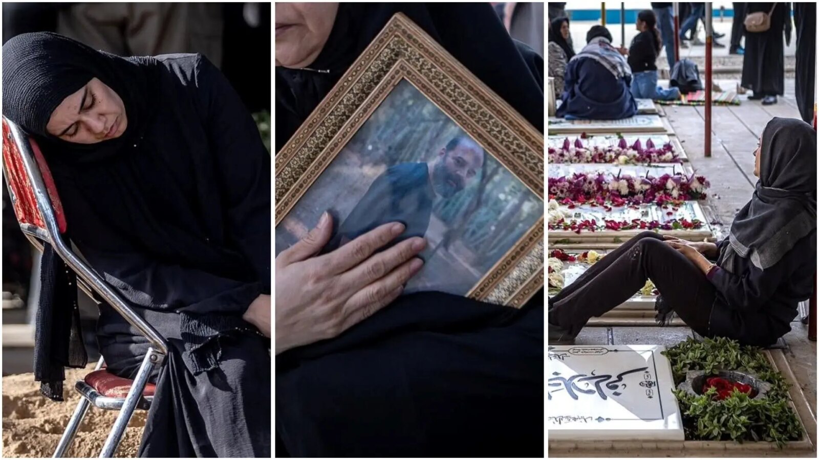 مراسم تشییع پیکر شهدای جنگ در بهشت ​​زهرا