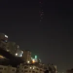 نمایی از موشک ایران از اسرائیل