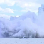 هتل 23 طبقه در چند ثانیه ناپدید می شود