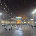 هوای بارانی در حرم امام رضا (ع)
