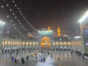 هوای بارانی در حرم امام رضا (ع)