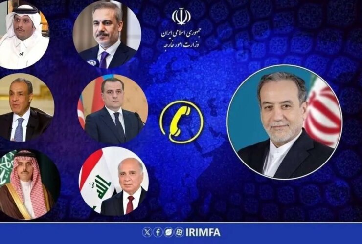 گفتگوی تلفنی عراقچی با وزرای خارجه منطقه از ترکیه تا عربستان
