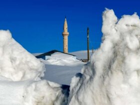 تصاویر; روستایی در ترکیه زیر برف مدفون شد