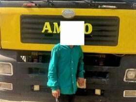 یک دستگاه کامیون با راننده 12 ساله در جنوب کرمان توقیف شد