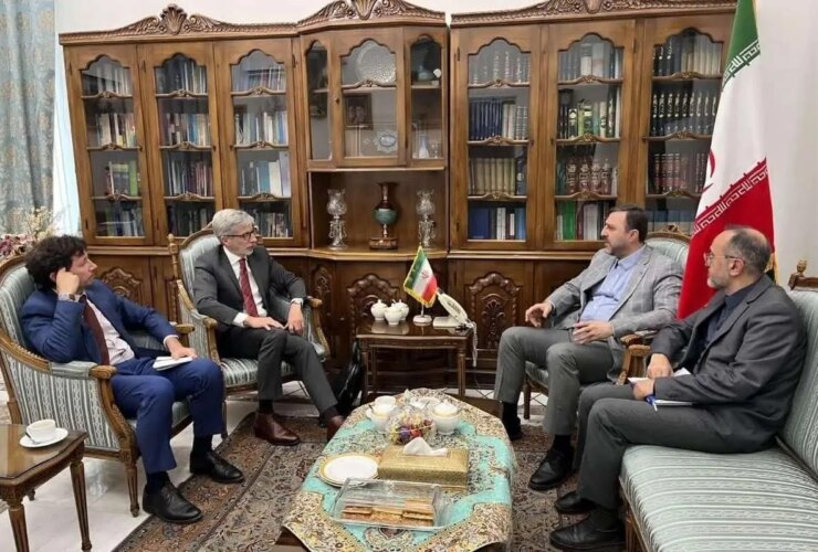 رایزنی های قریب آبادی با معاون وزیر امور خارجه نروژ، رئیس بانک بریکس و سفیر فرانسه