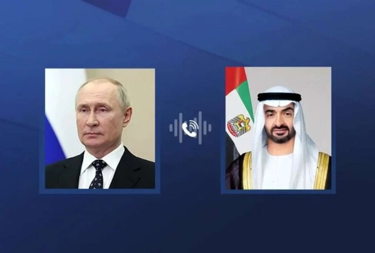 دیدار پوتین و رئیس جمهور امارات در مورد ایران