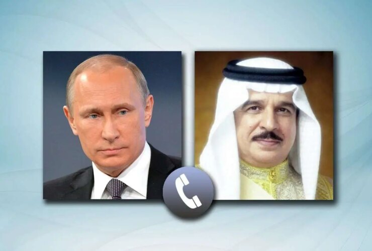 پوتین و پادشاه بحرین بر حل دیپلماتیک مساله ایران تاکید کردند