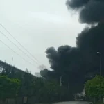 آتش سوزی در کارخانه روغن موتور مراغه