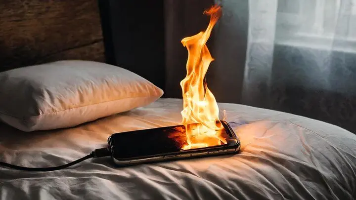 آیا شارژ یک شبه گوشی باعث آتش سوزی می شود؟