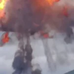 انفجار شدید در یک پمپ بنزین در روسیه