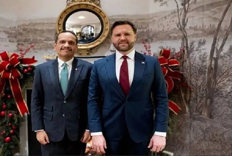 دیدار نخست وزیر قطر با «جی دی ونس» در واشنگتن